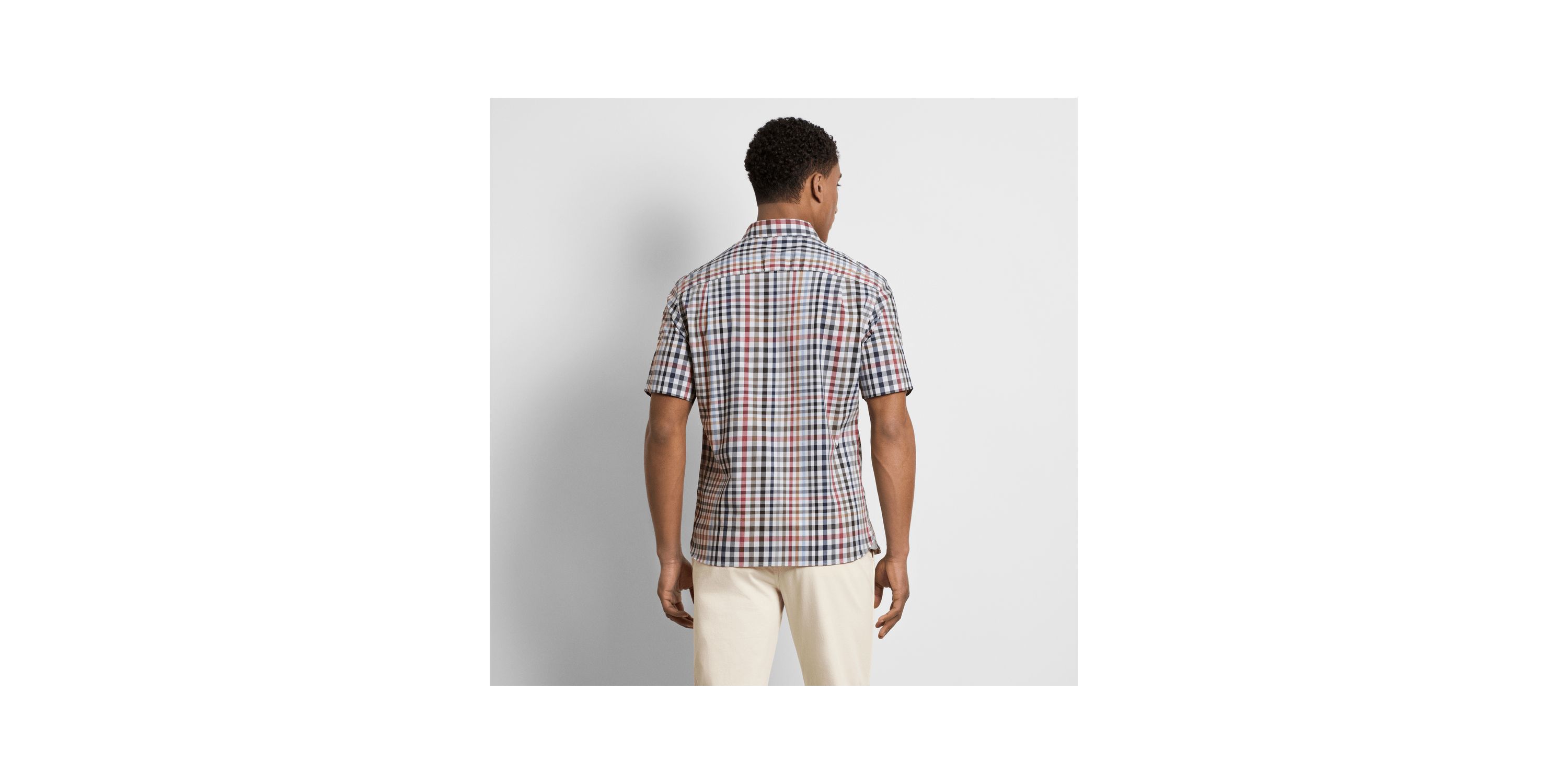 Folsen Stainshield Short Sleeve Tattersall Shirt