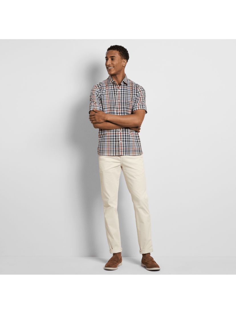 Folsen Stainshield Short Sleeve Tattersall Shirt