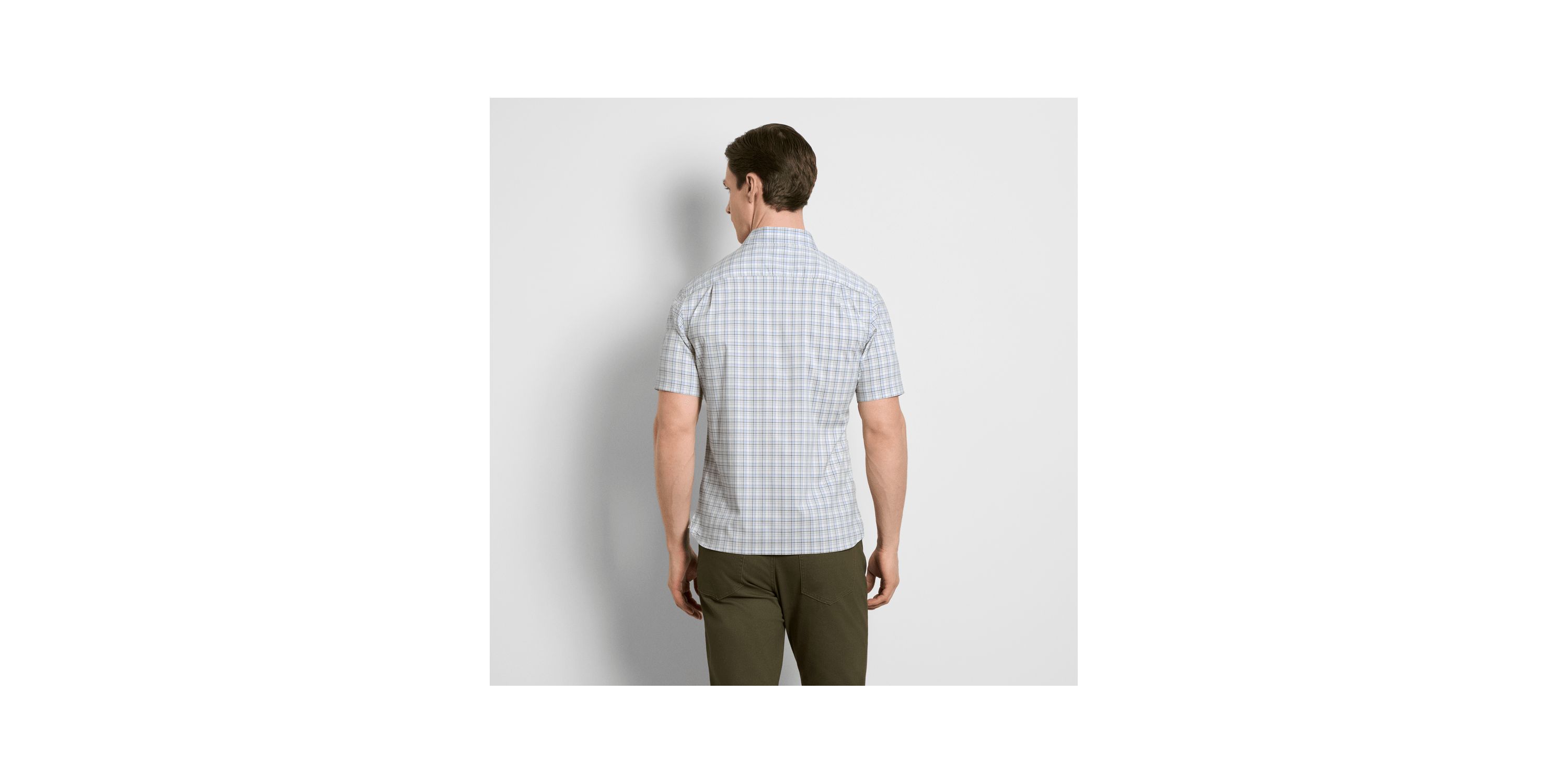 Folsen Stainshield Short Sleeve Plaid Shirt