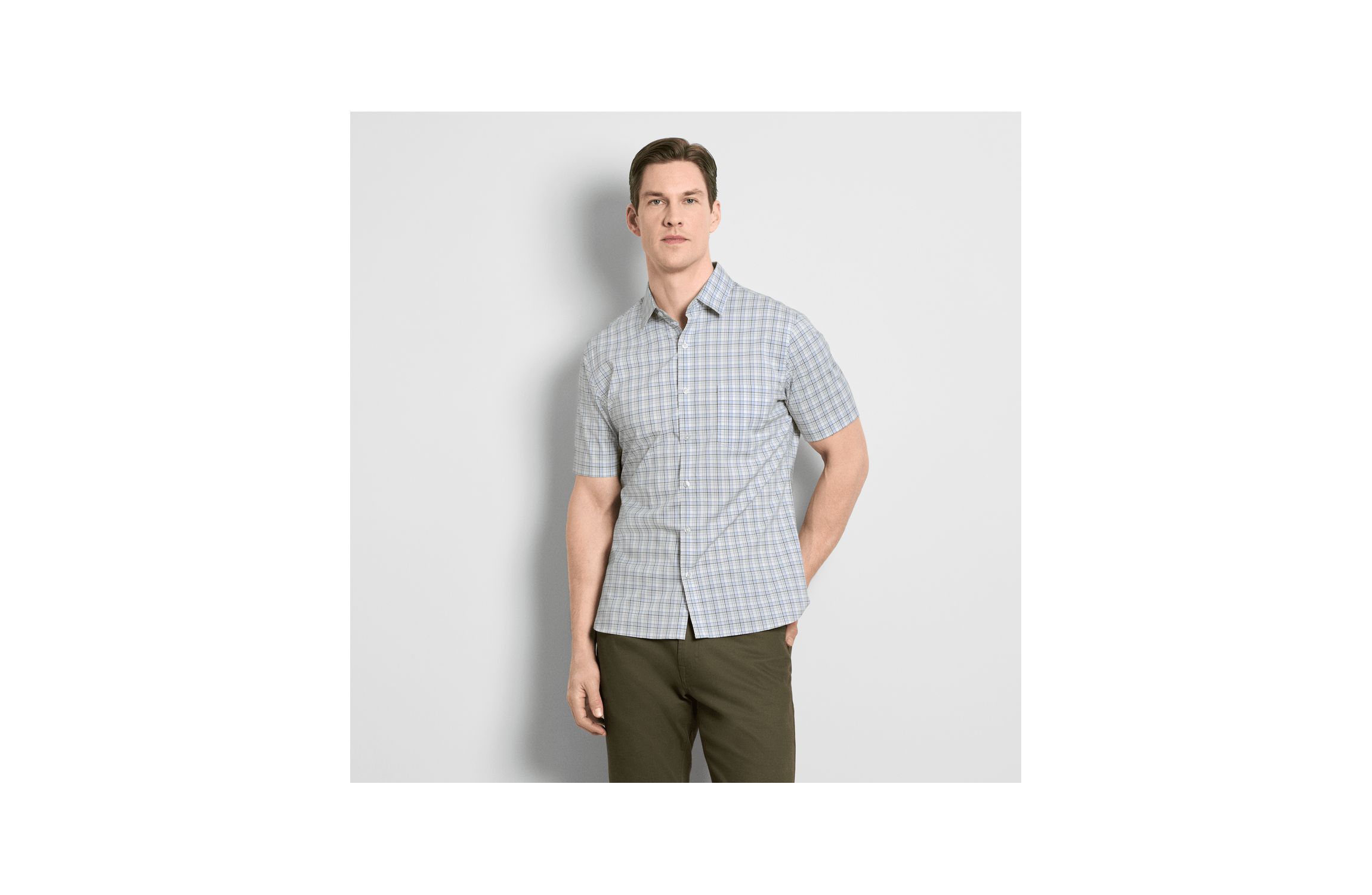 Folsen Stainshield Short Sleeve Plaid Shirt