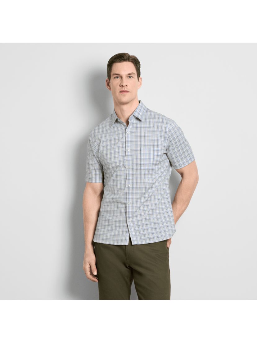 Folsen Stainshield Short Sleeve Plaid Shirt