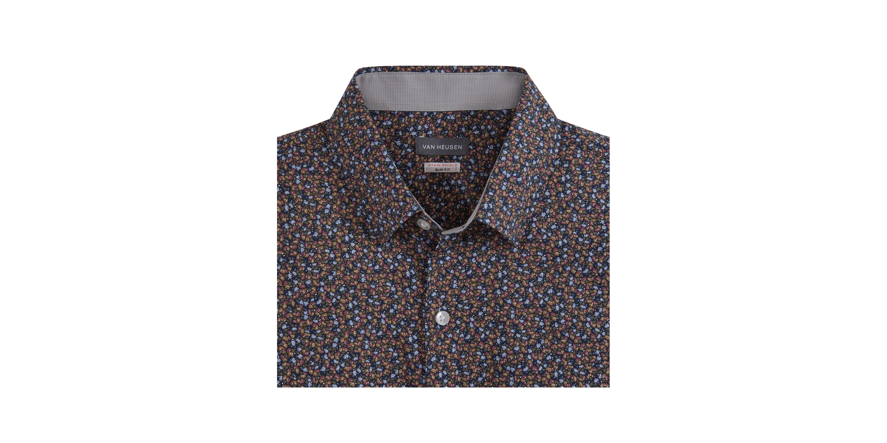 Cronbie Long Sleeve Stainshield Floral Shirt