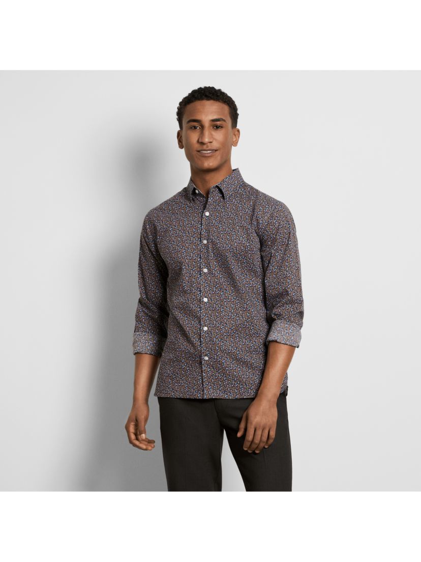 Cronbie Long Sleeve Stainshield Floral Shirt
