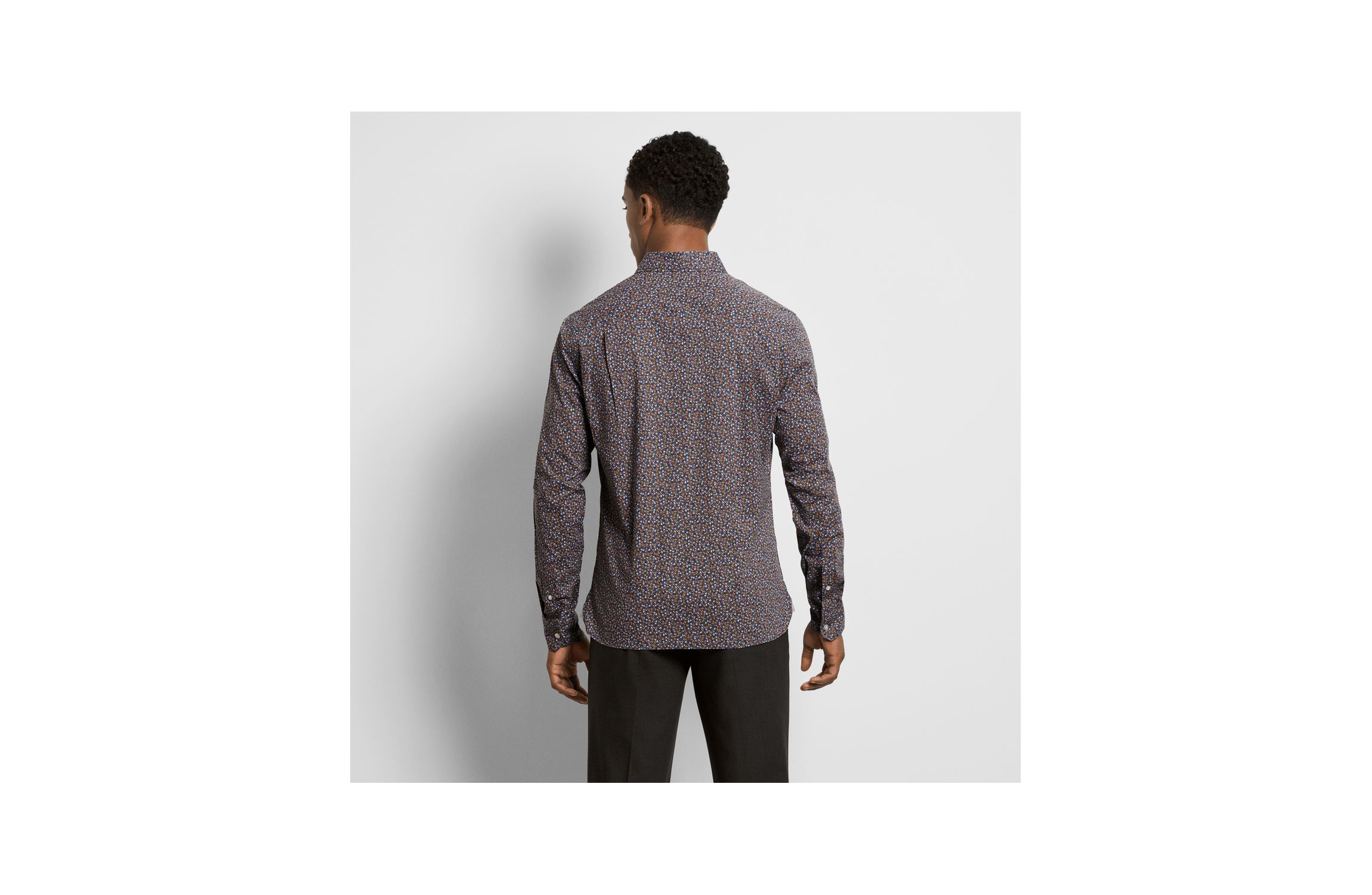 Cronbie Long Sleeve Stainshield Floral Shirt