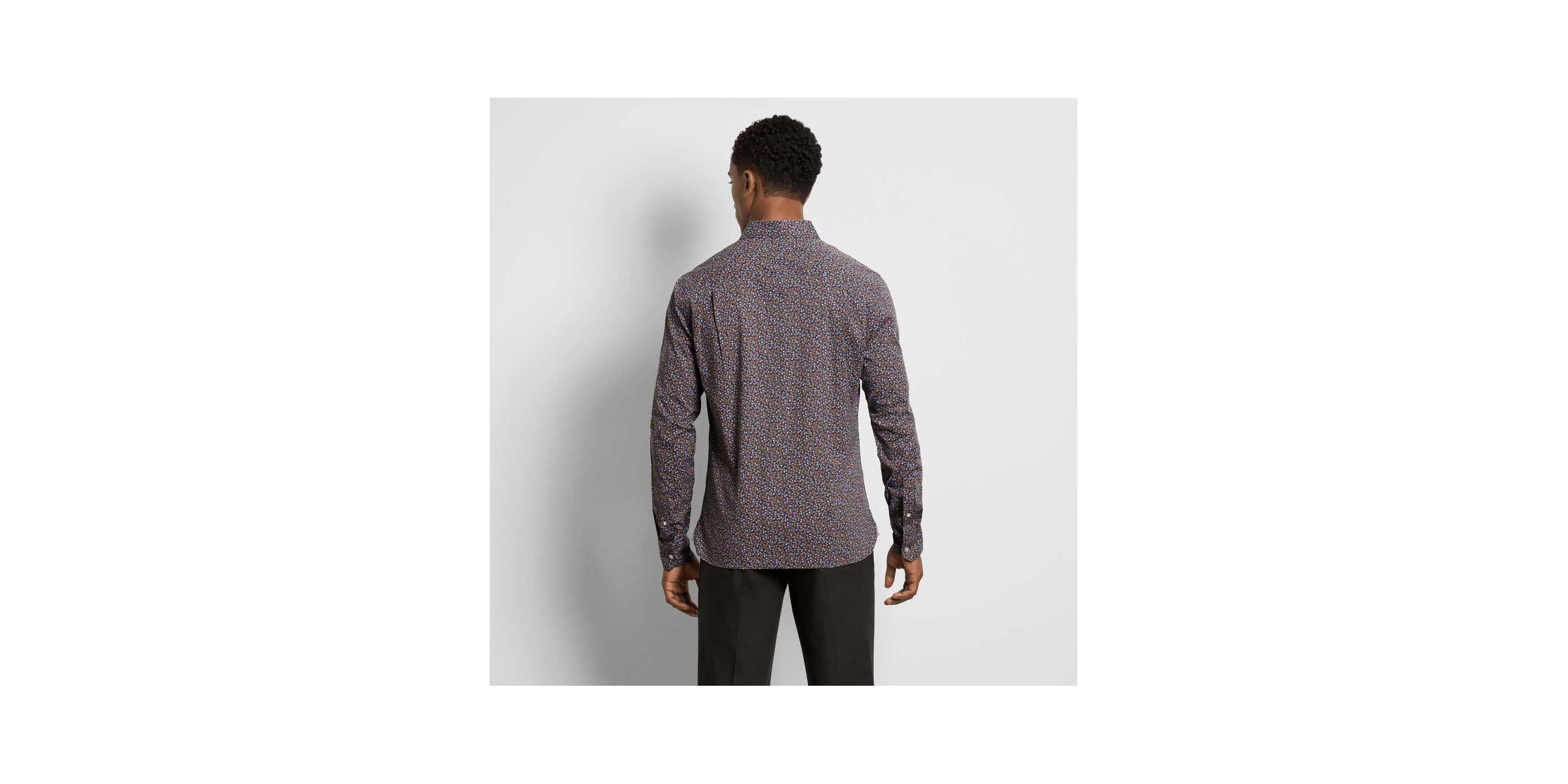 Cronbie Long Sleeve Stainshield Floral Shirt