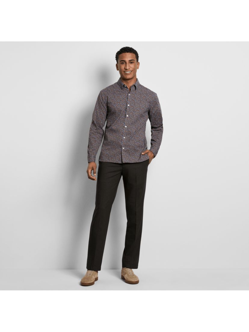 Cronbie Long Sleeve Stainshield Floral Shirt