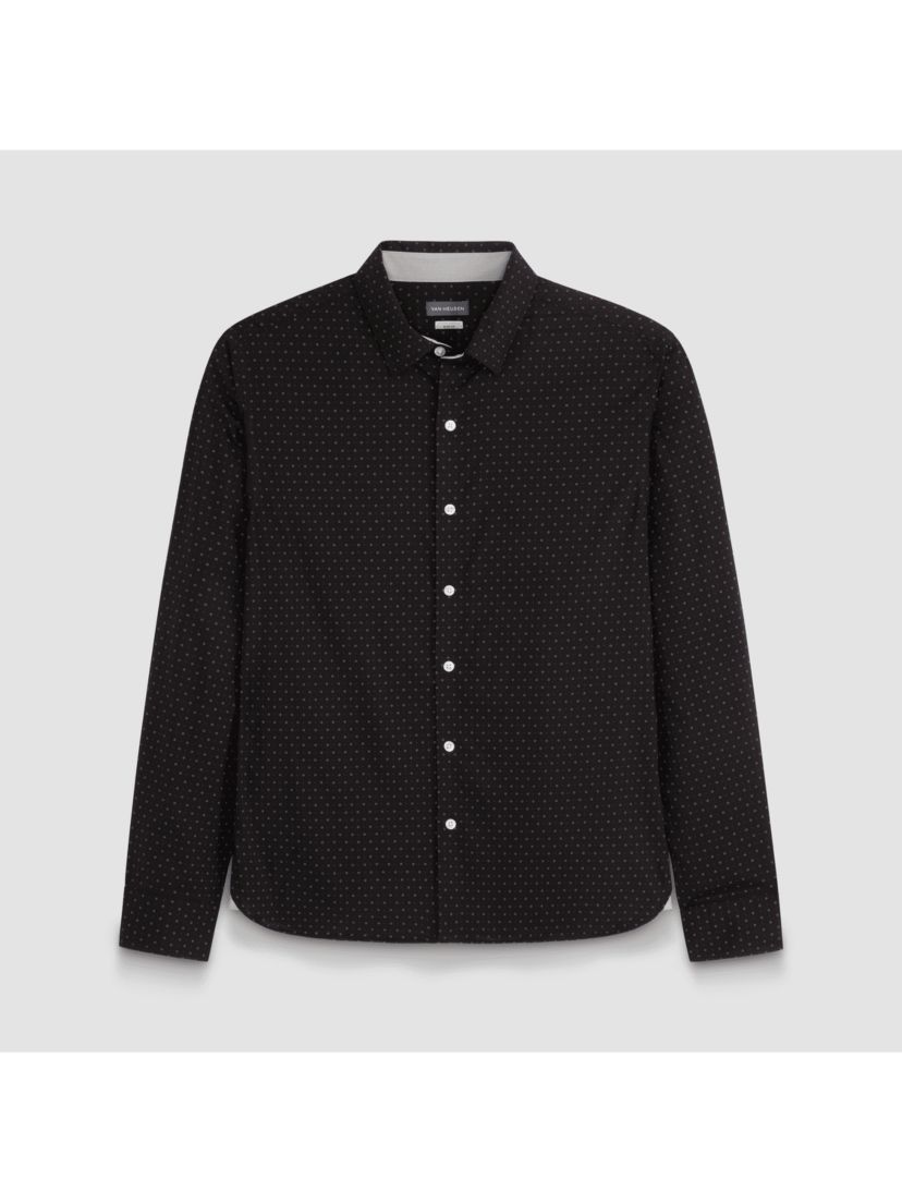 Cronbie Long Sleeve Stainshield Dot Shirt