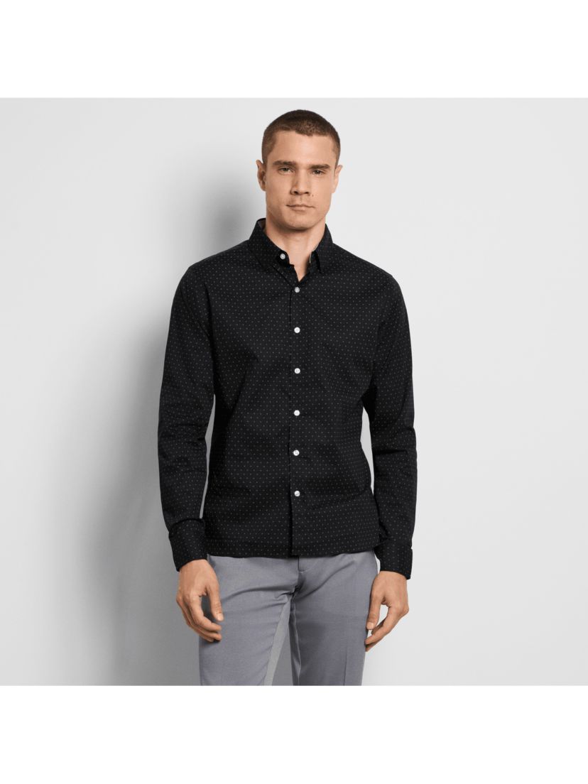 Cronbie Long Sleeve Stainshield Dot Shirt