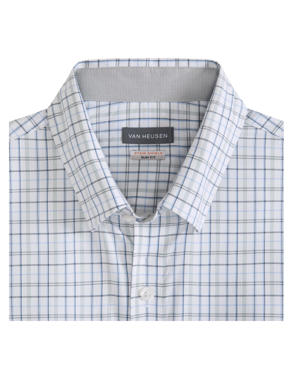 Cronbie Long Sleeve Stainshield Open Plaid Shirt