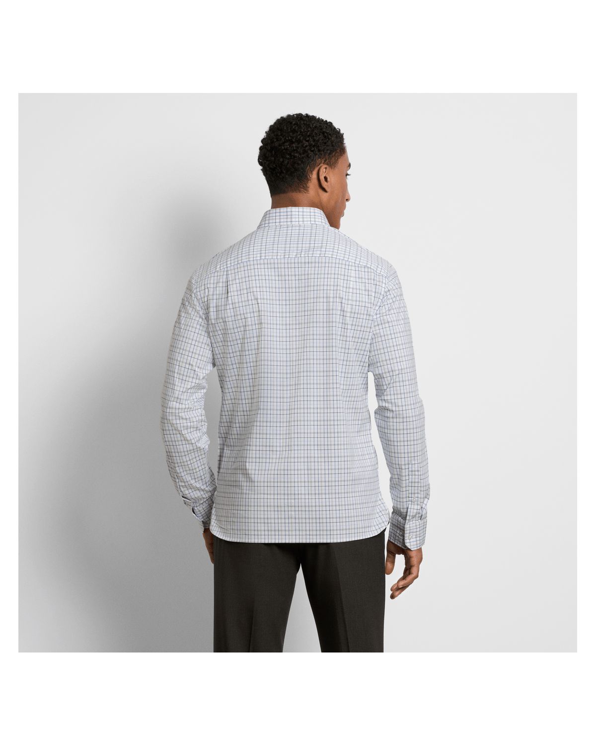 Cronbie Long Sleeve Stainshield Open Plaid Shirt