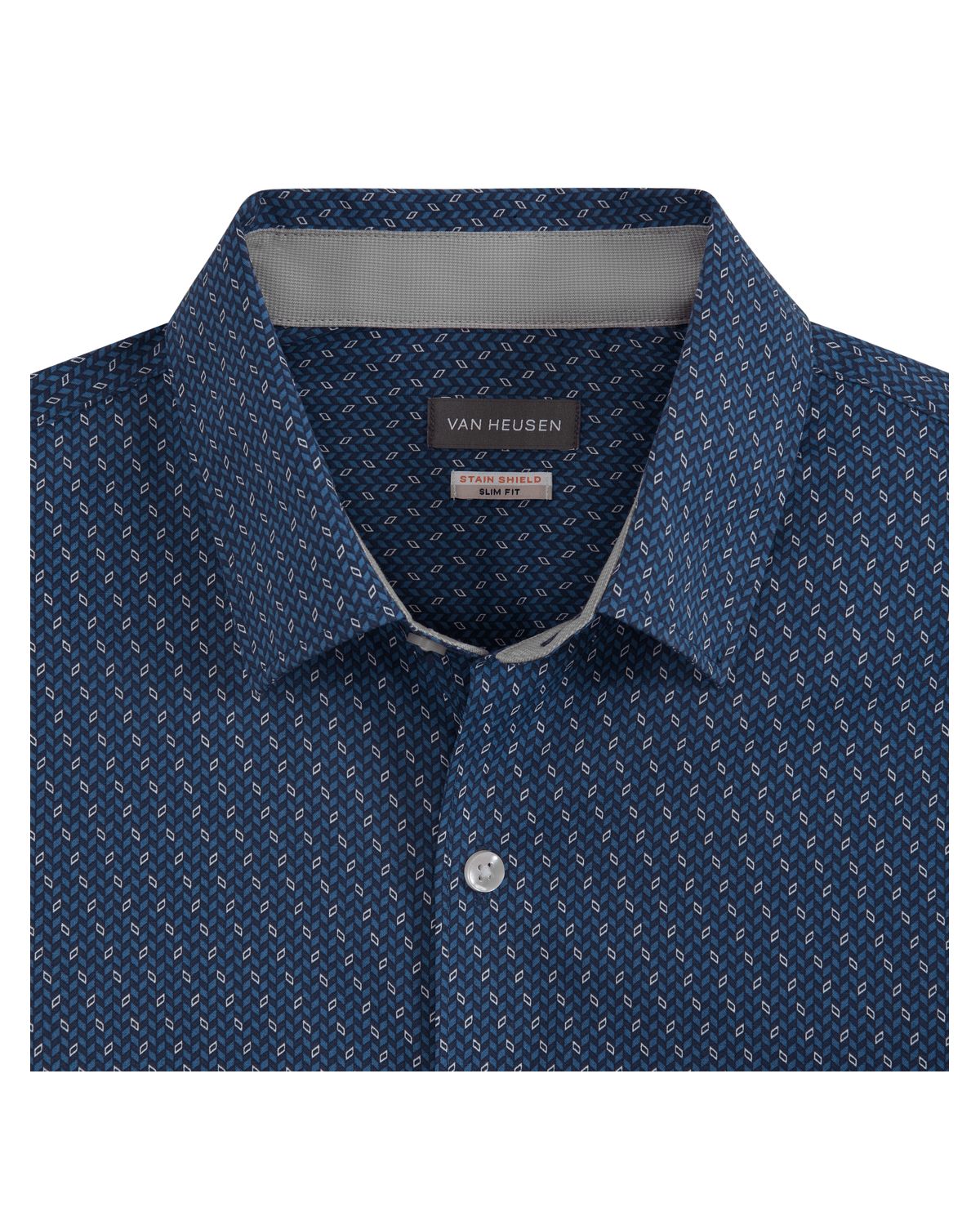 Cronbie Long Sleeve Stainshield  Hbone Shirt