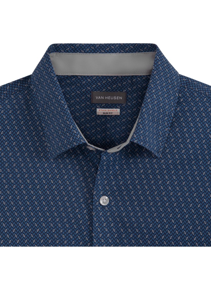 Cronbie Long Sleeve Stainshield  Hbone Shirt