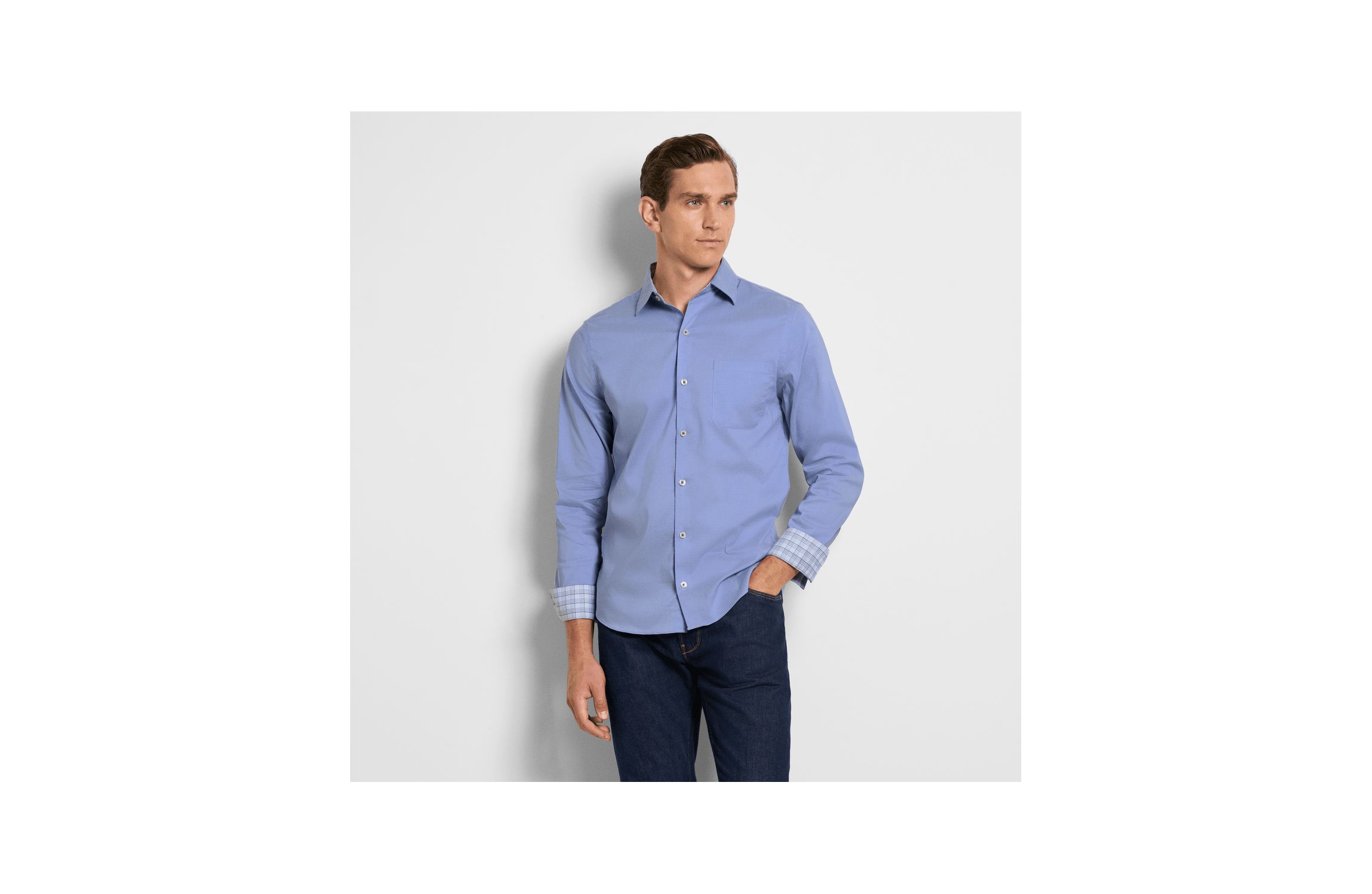 Orginials Dobby Dot Long Sleeve Button up Shirt