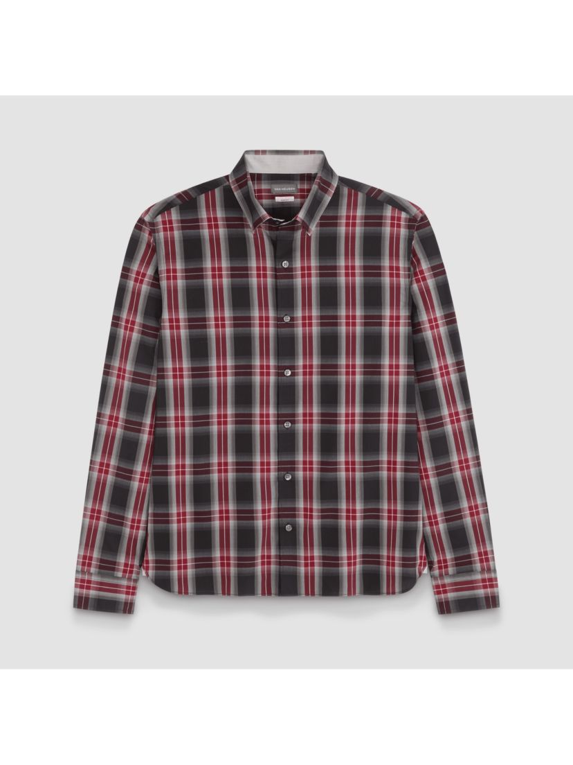 Cronbie Long Sleeve  Stainshield Fave Pld Shirt