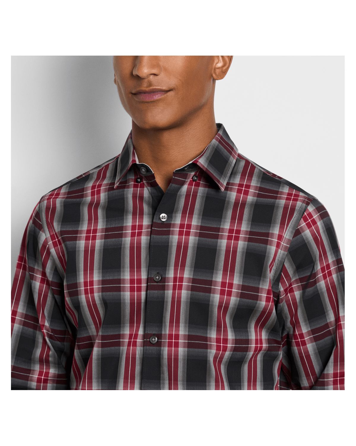 Cronbie Long Sleeve  Stainshield Fave Pld Shirt