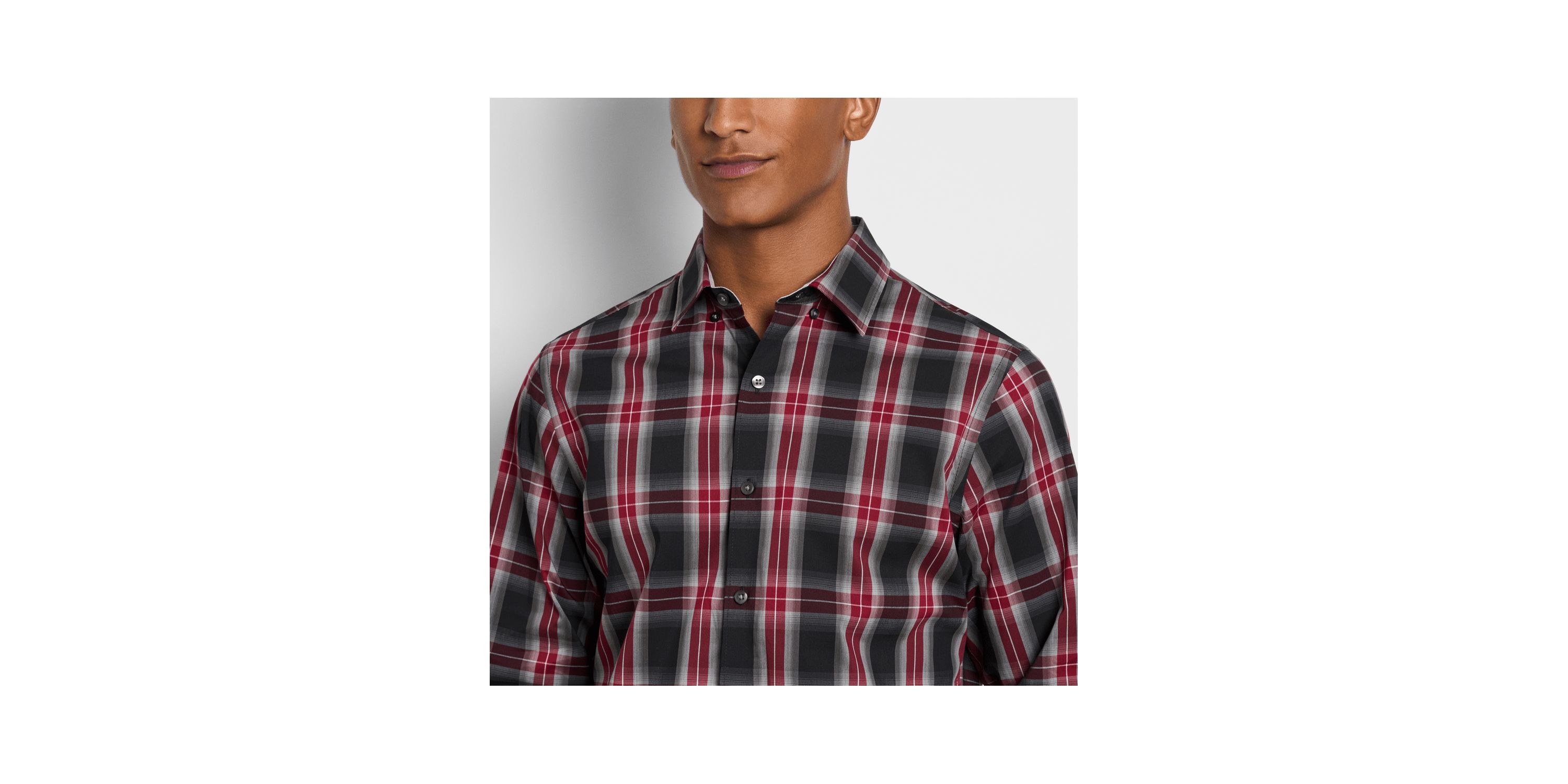 Cronbie Long Sleeve  Stainshield Fave Pld Shirt