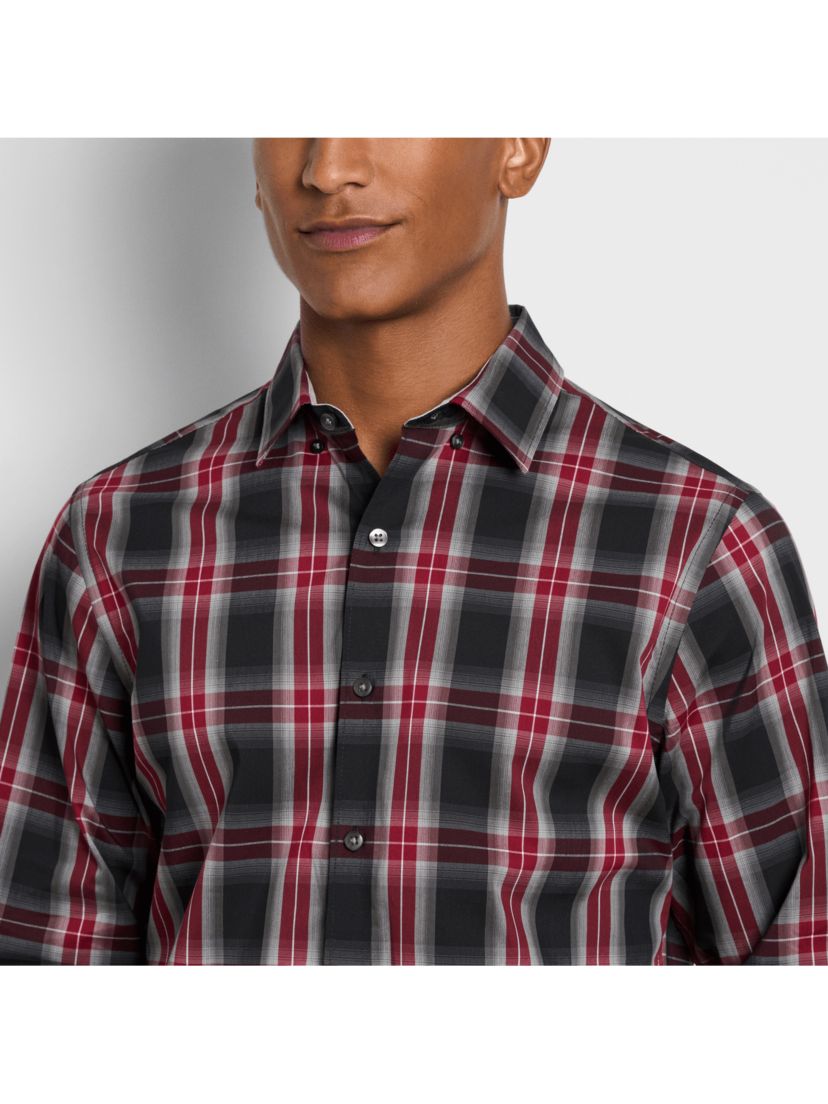 Cronbie Long Sleeve  Stainshield Fave Pld Shirt