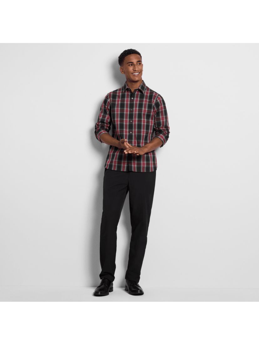 Cronbie Long Sleeve  Stainshield Fave Pld Shirt