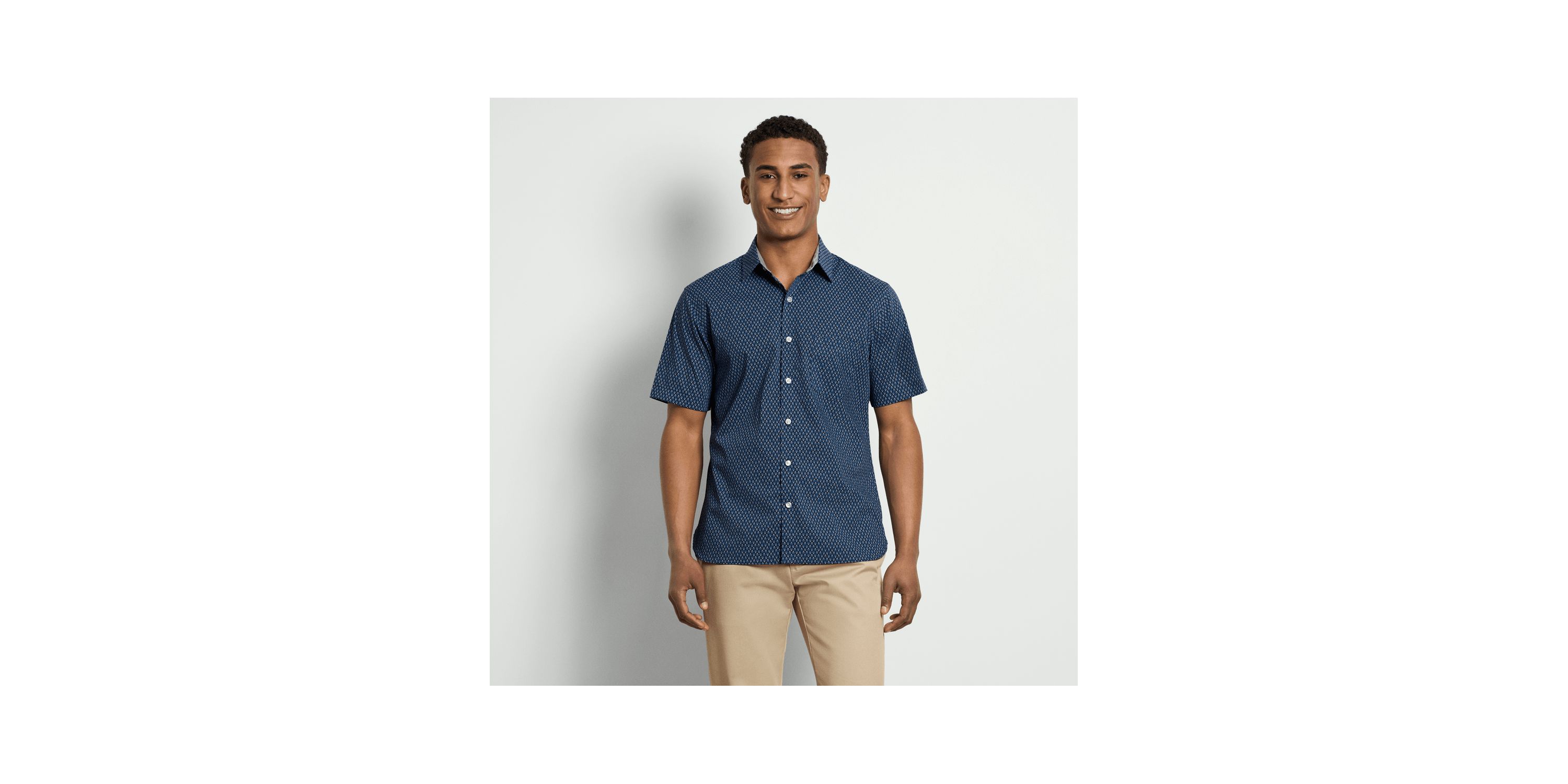 Folsen Stainshield Short Sleeve Leaf Shirt