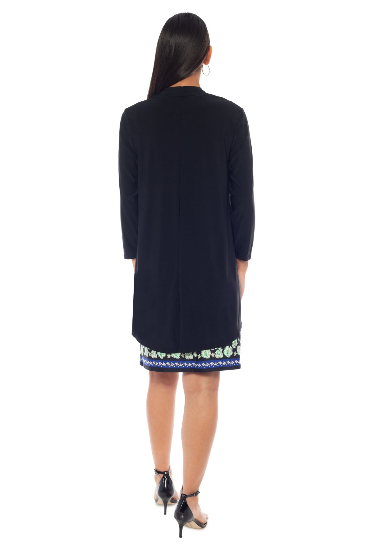 2-Piece Printed ITY Dress With ITY Jacket