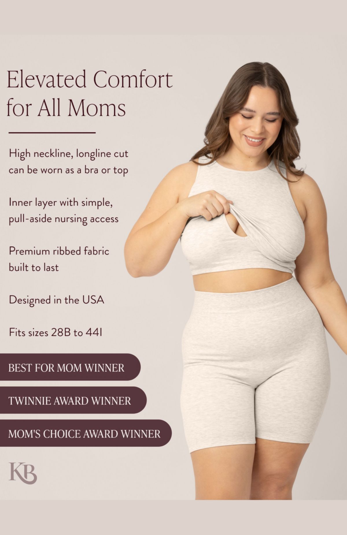 Sublime Maternity & Nursing Longline Bra Top