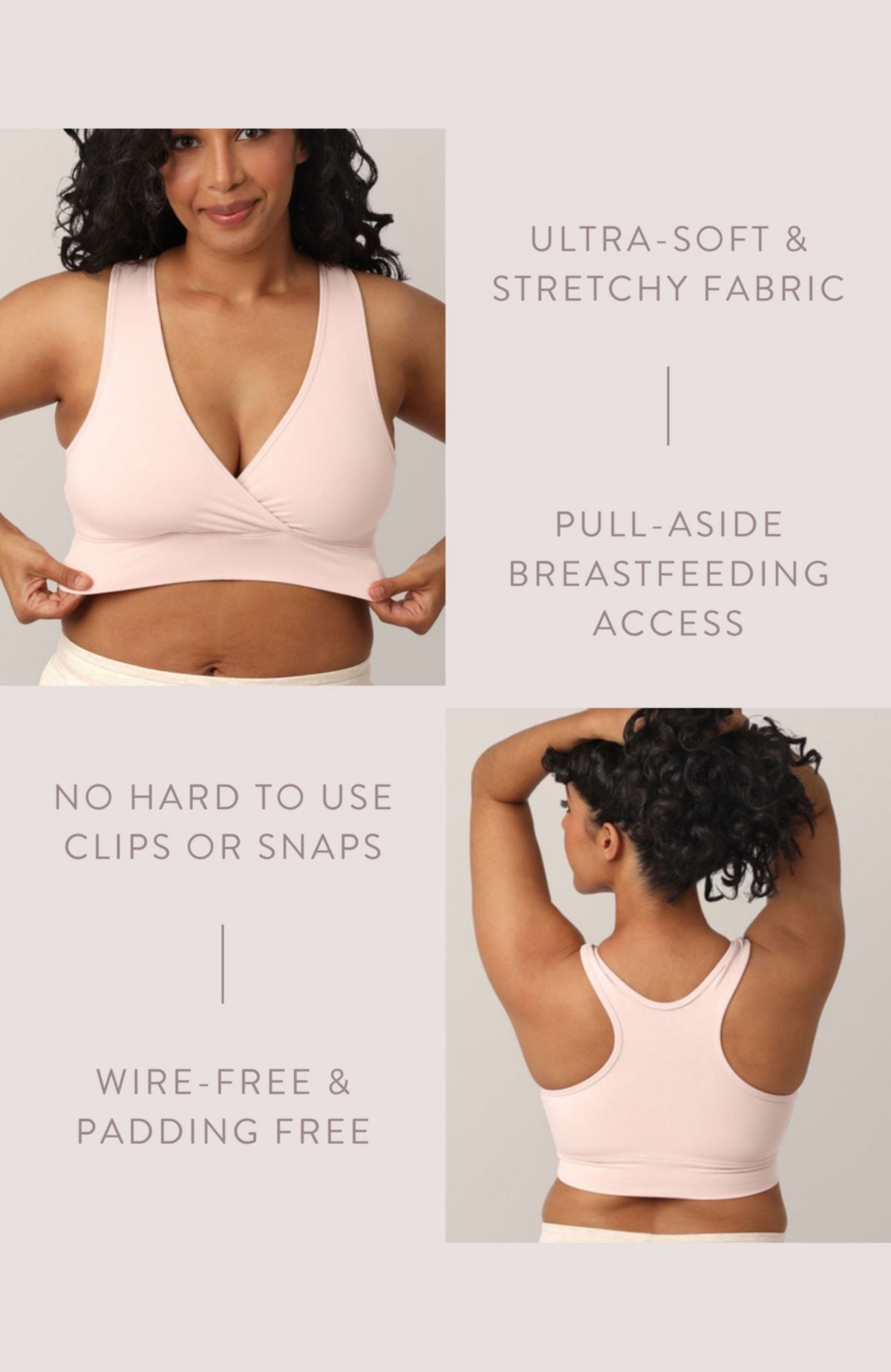 French Terry Racerback Nursing & Sleep Bra