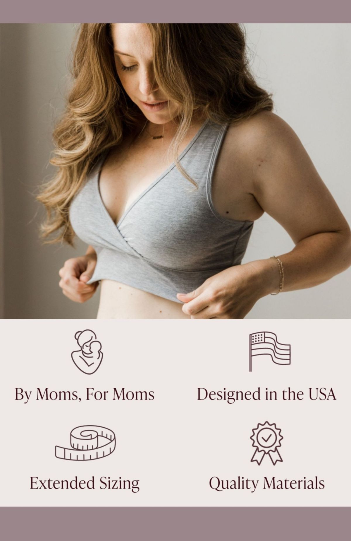 French Terry Racerback Nursing & Sleep Bra