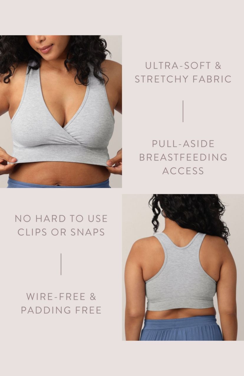 French Terry Racerback Nursing & Sleep Bra
