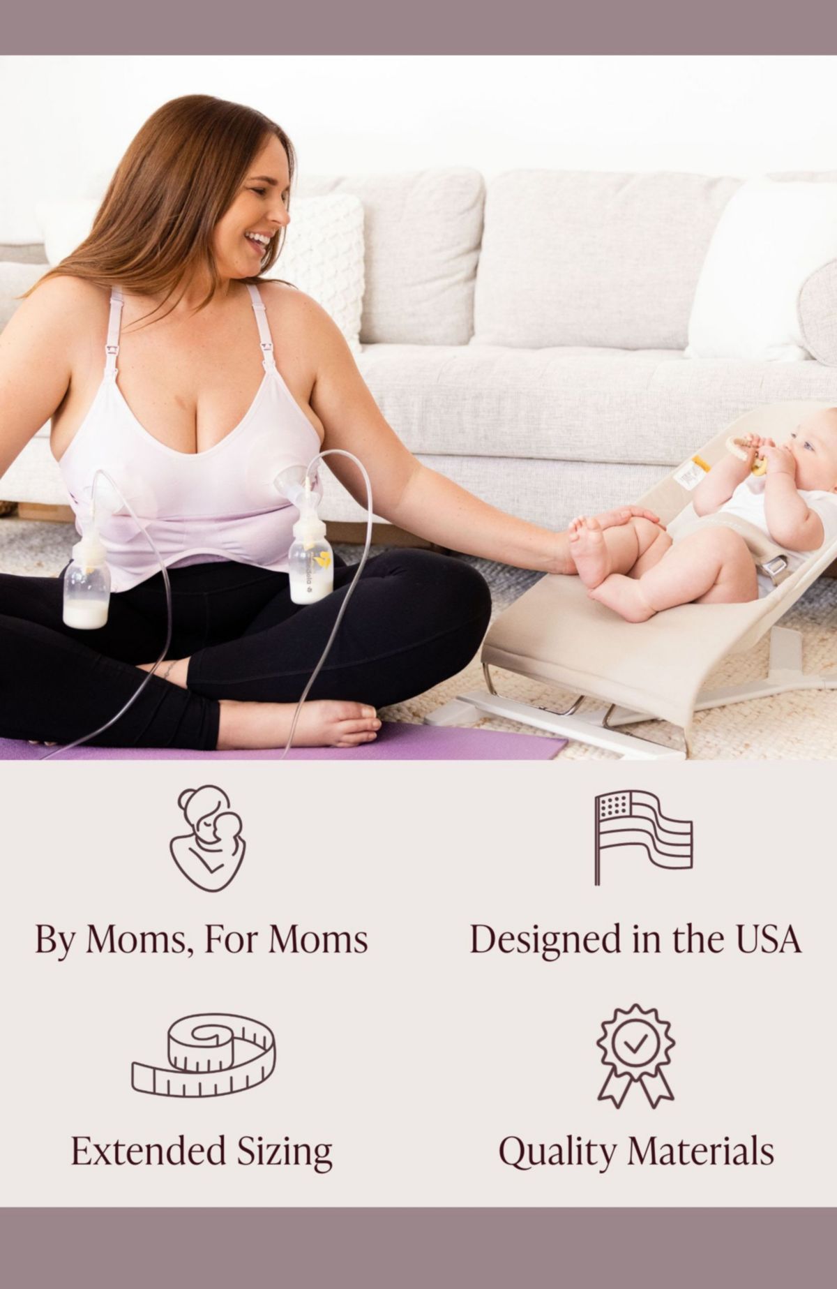 Sublime Hands-Free Pumping Lounge & Sleep Bra