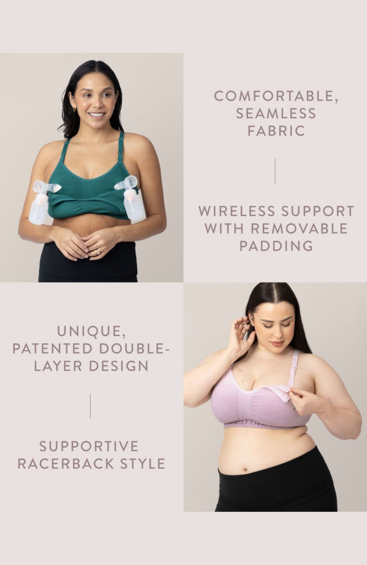 Sublime Hands-Free Pumping Lounge & Sleep Bra