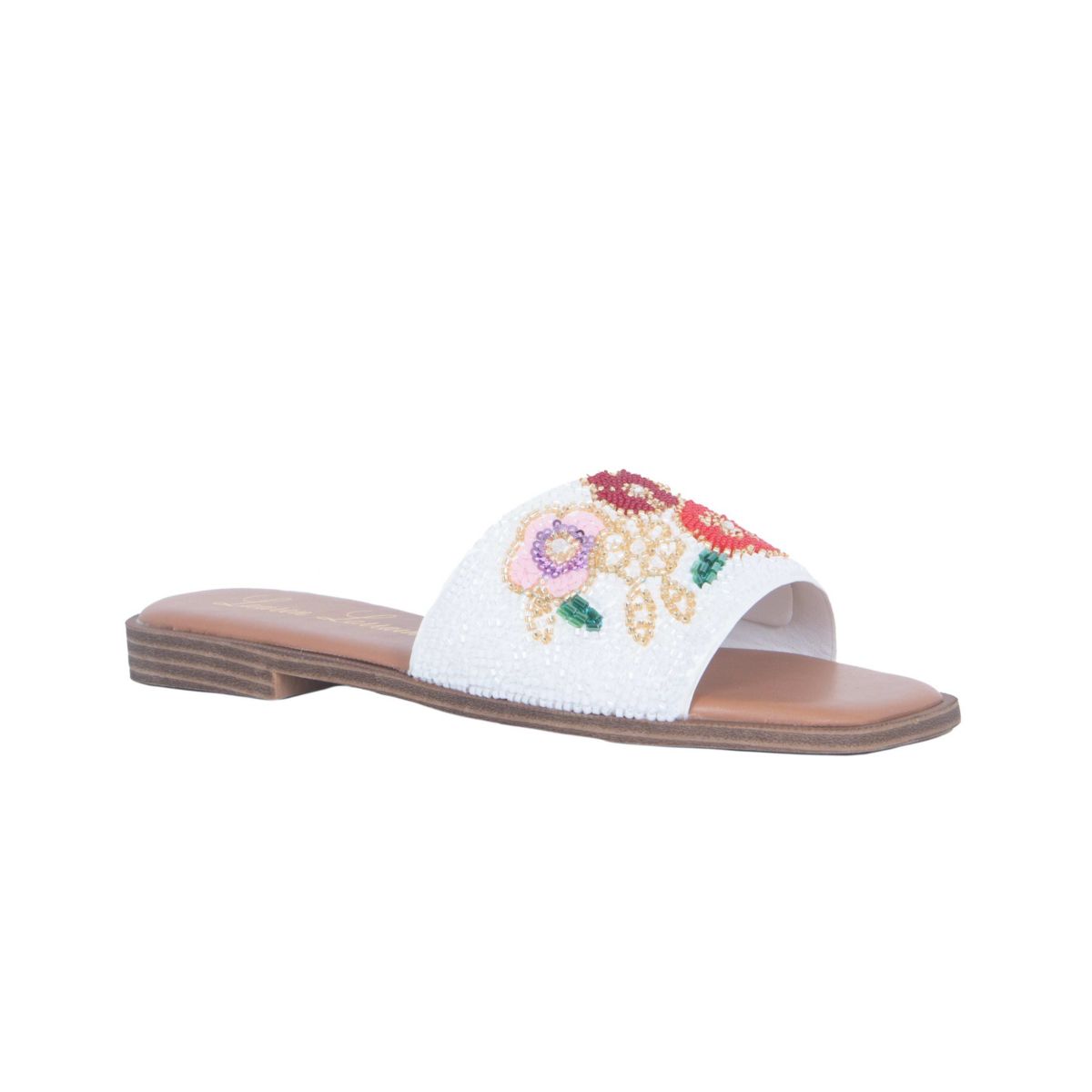 Sally Beaded Flat Sandal