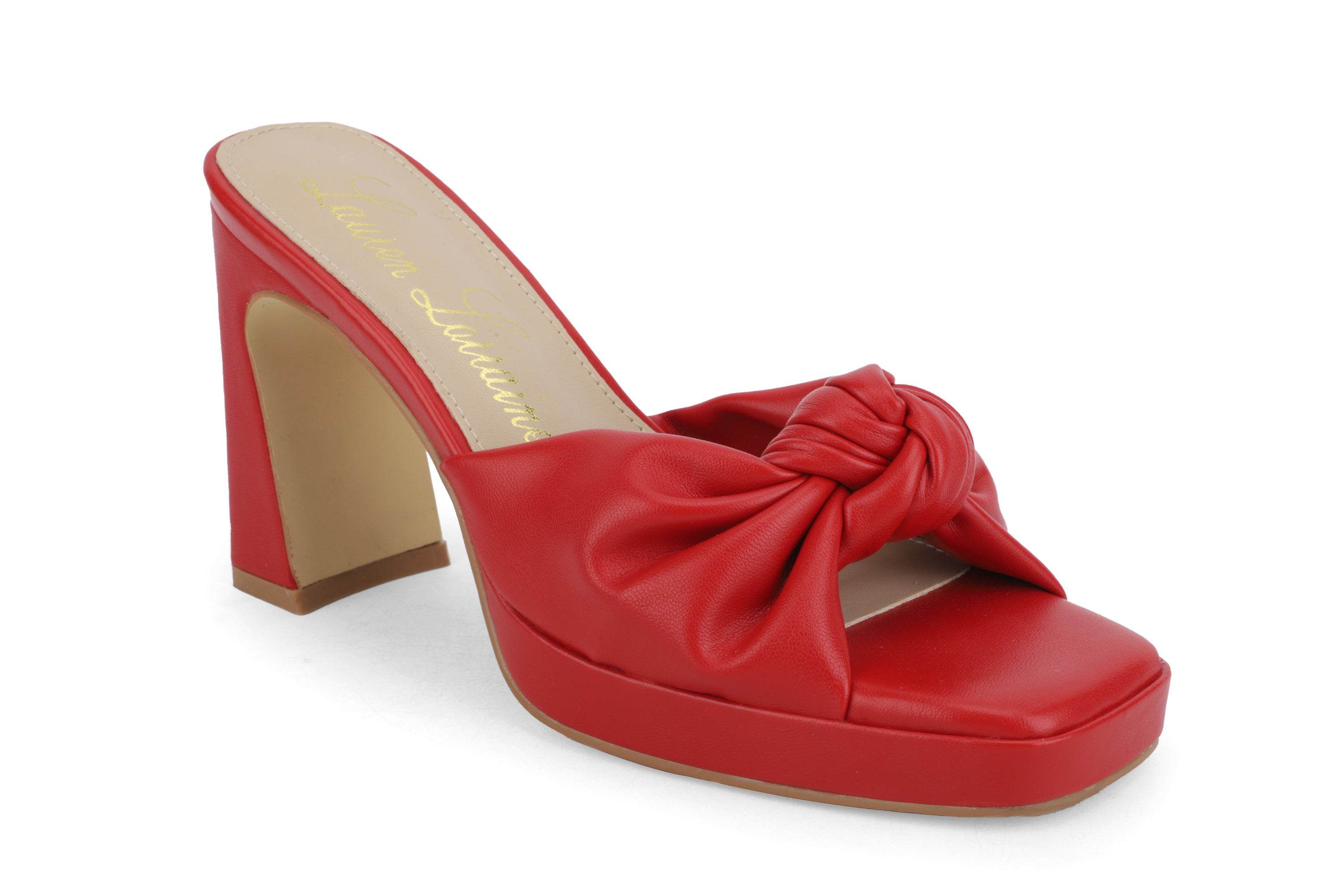 Cherry Open Toe Mule
