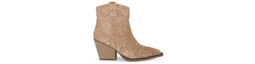 Dale Rhinestone Western Bootie