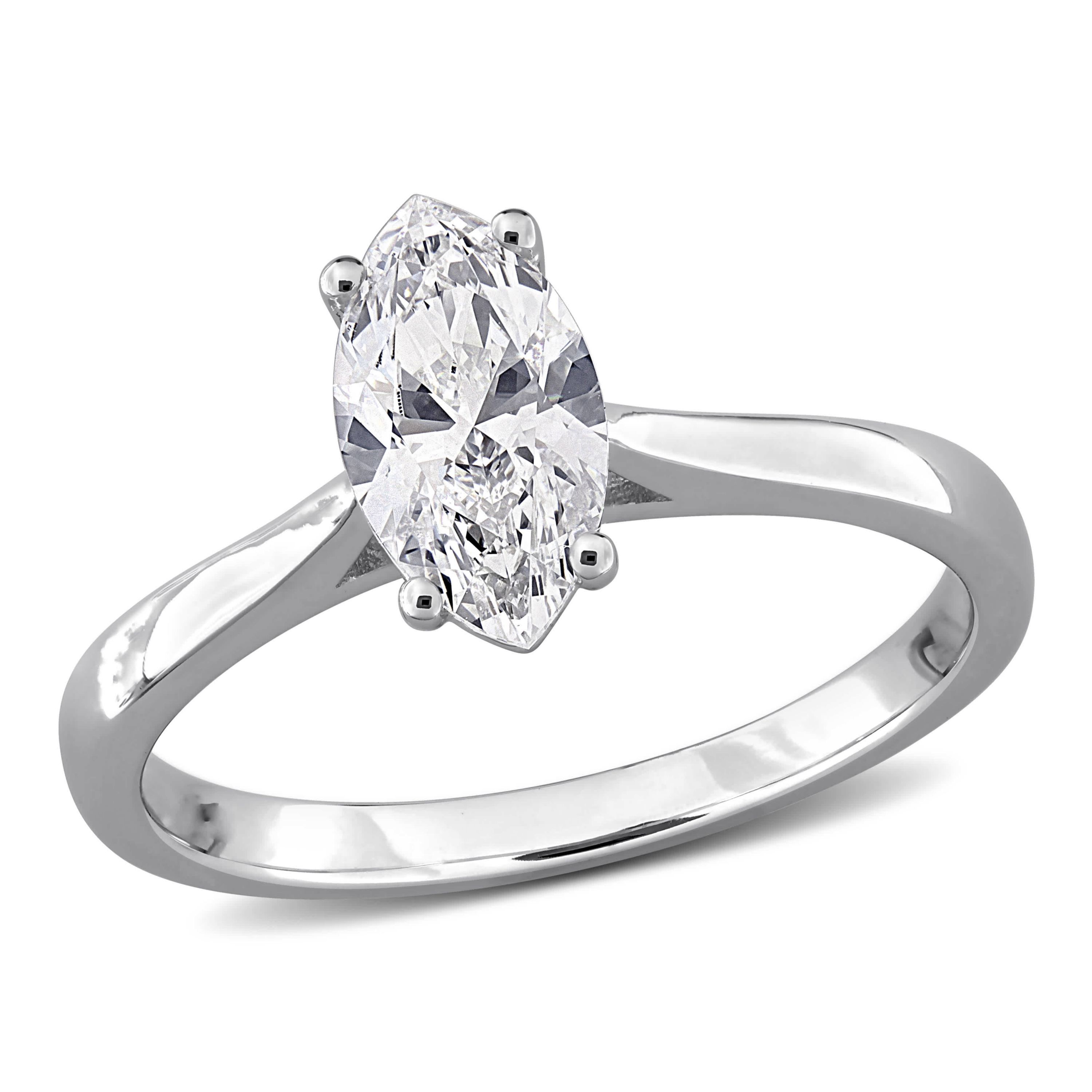 Lab Created Lab Grown Diamonds Ring in Sterling Silver