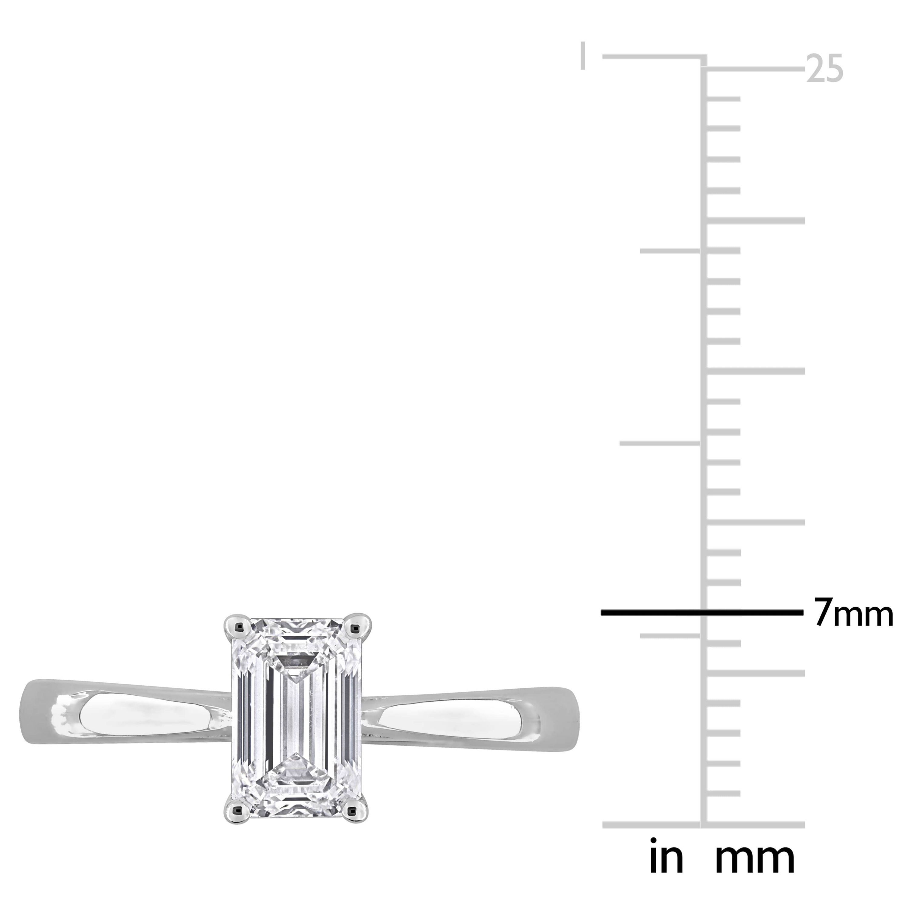 Lab Created Lab Grown Diamonds Ring in Sterling Silver