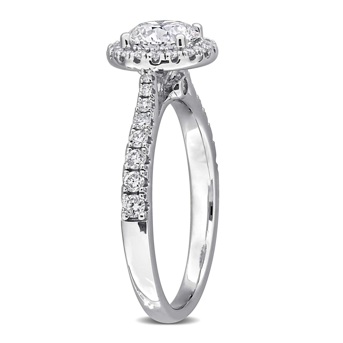 Lab Created Lab Grown Diamond Ring in Sterling Silver