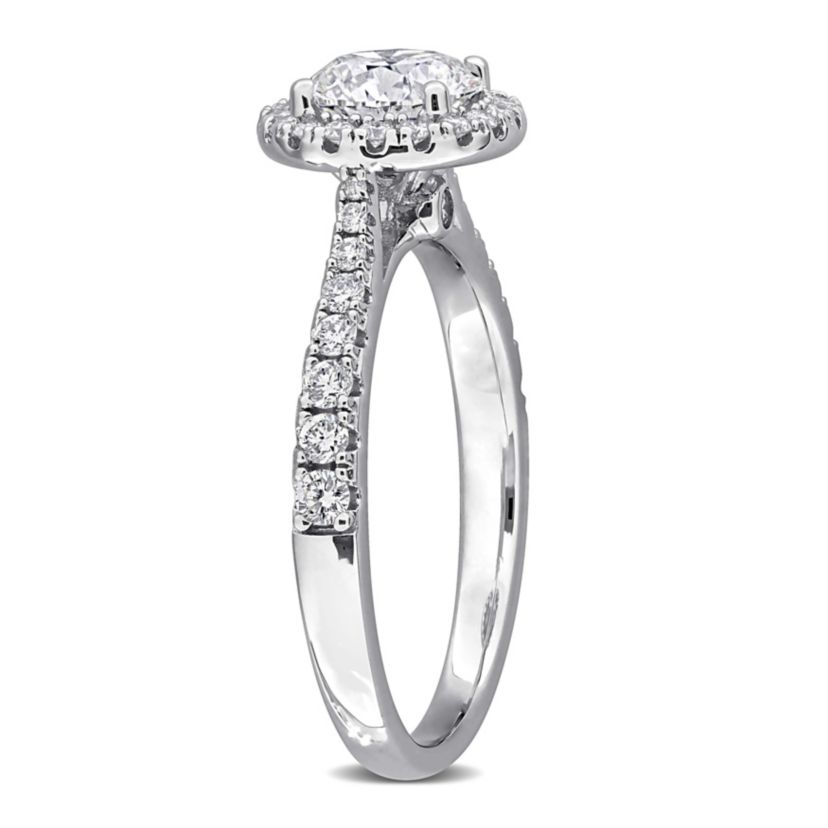 Lab Created Lab Grown Diamond Ring in Sterling Silver