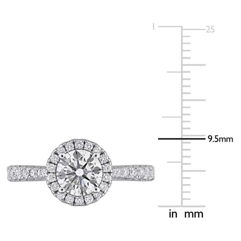 Lab Created Lab Grown Diamond Ring in Sterling Silver