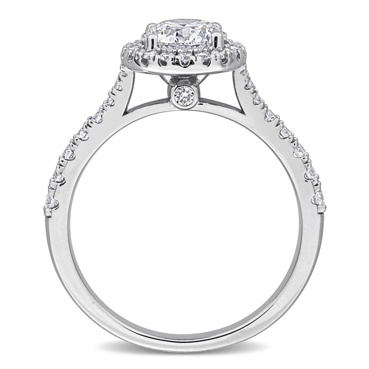 Lab Created Lab Grown Diamond Ring in Sterling Silver