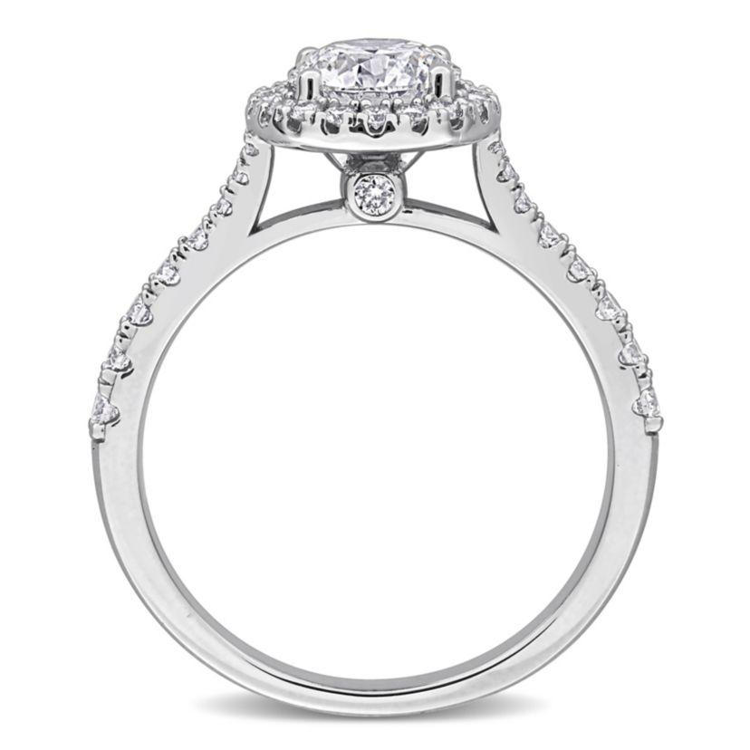 Lab Created Lab Grown Diamond Ring in Sterling Silver