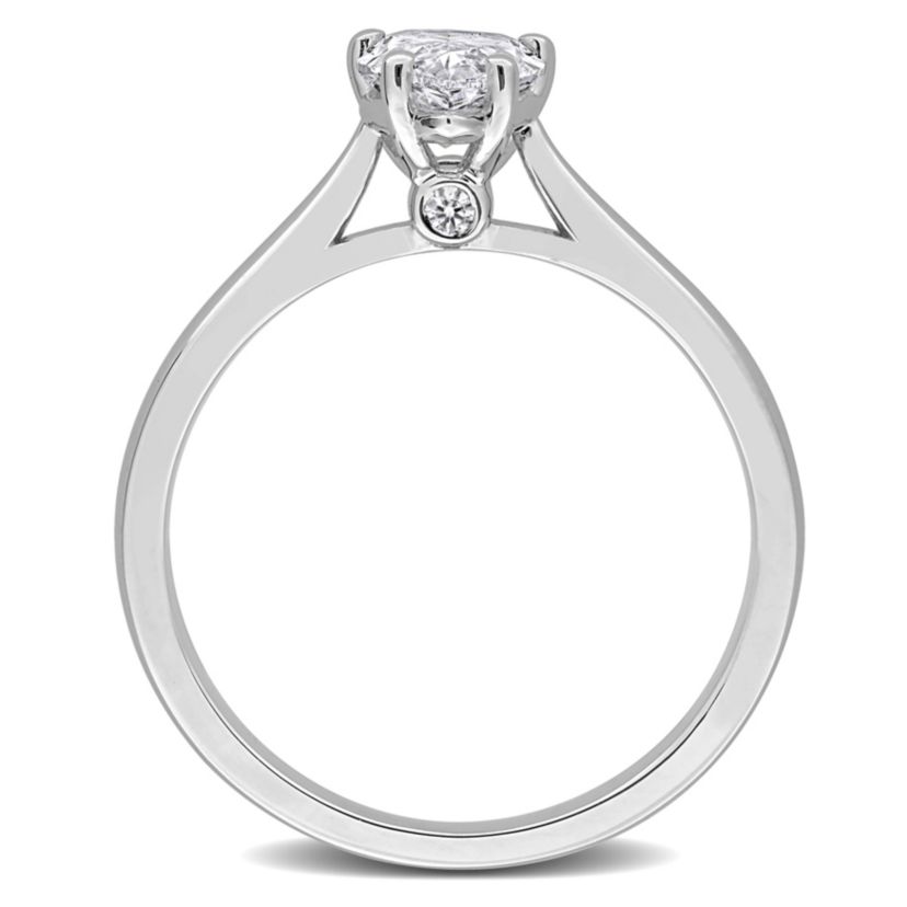 Lab Created Lab Grown Diamonds Ring in Sterling Silver