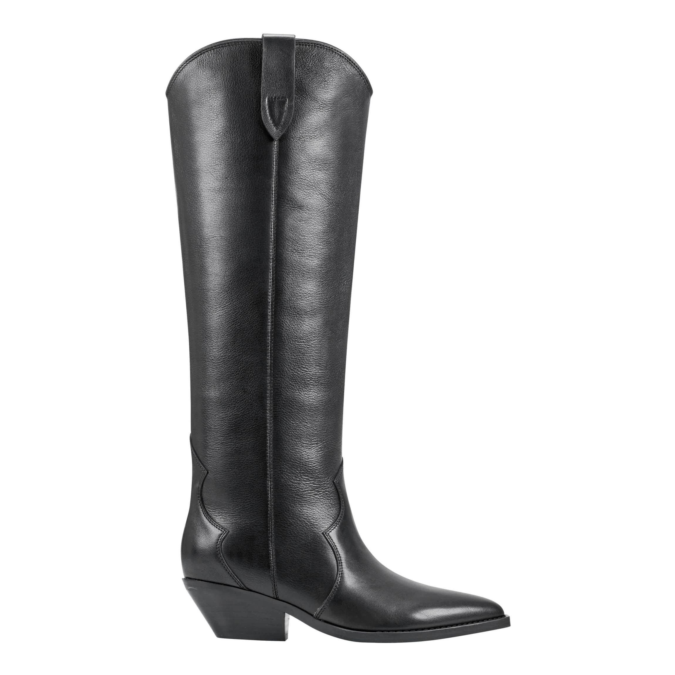 Ander Pointy Toe Block Heel Dress Boots