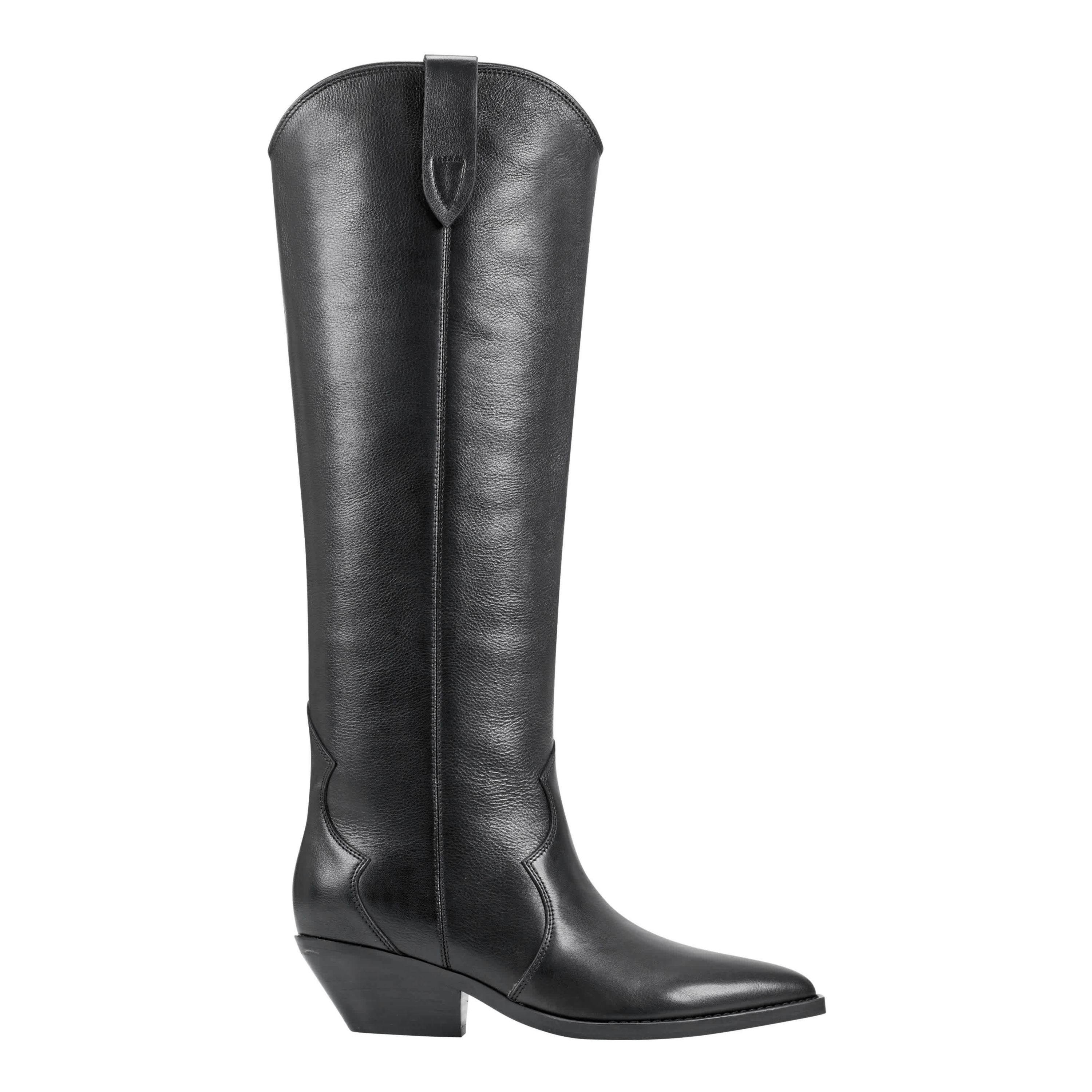 Ander Pointy Toe Block Heel Dress Boots