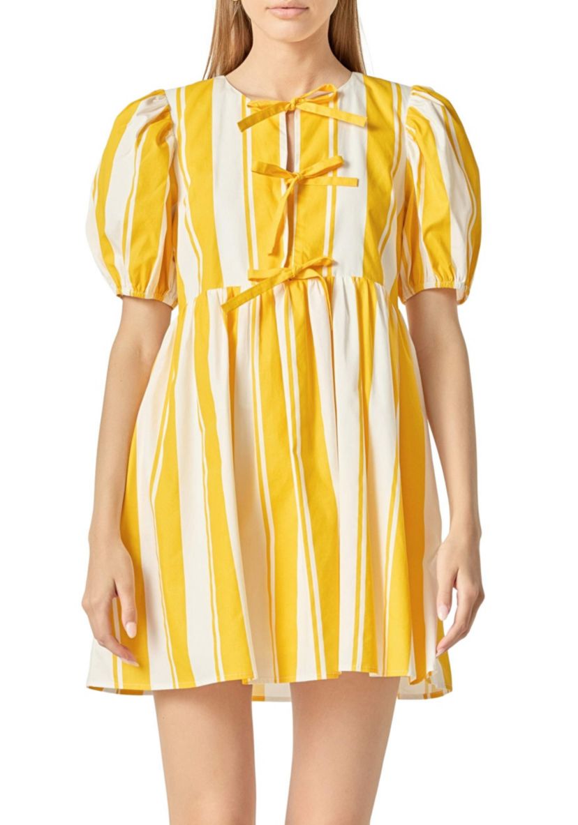 BOLD STRIPE MINI DRESS