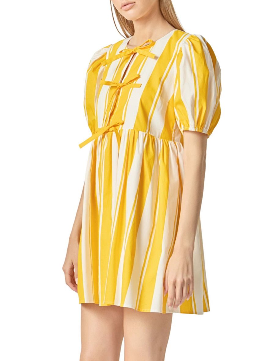 BOLD STRIPE MINI DRESS