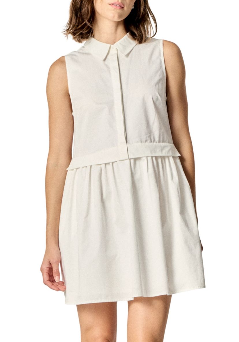 SHIRT SLEEVELESS MINI DRESS