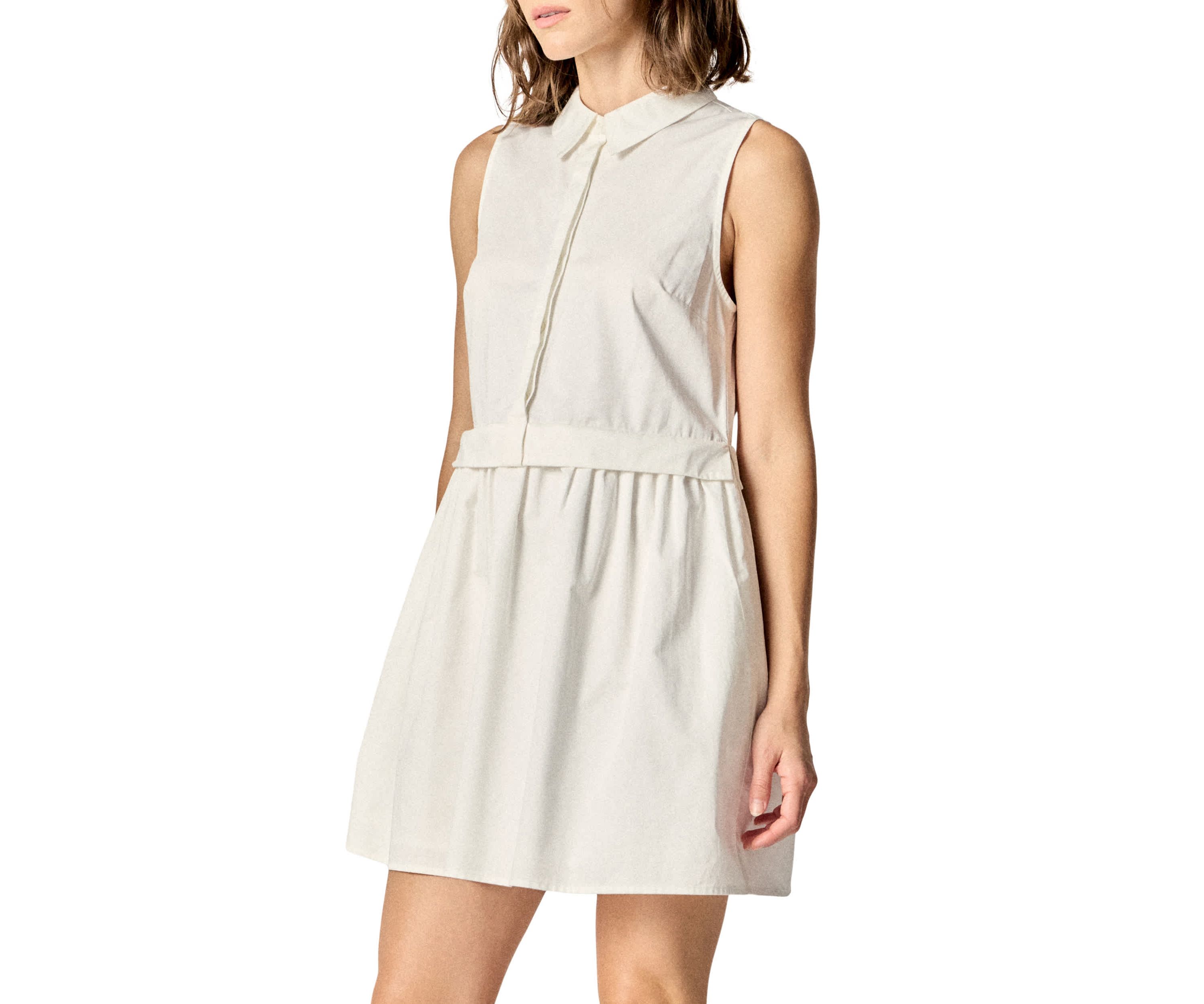SHIRT SLEEVELESS MINI DRESS