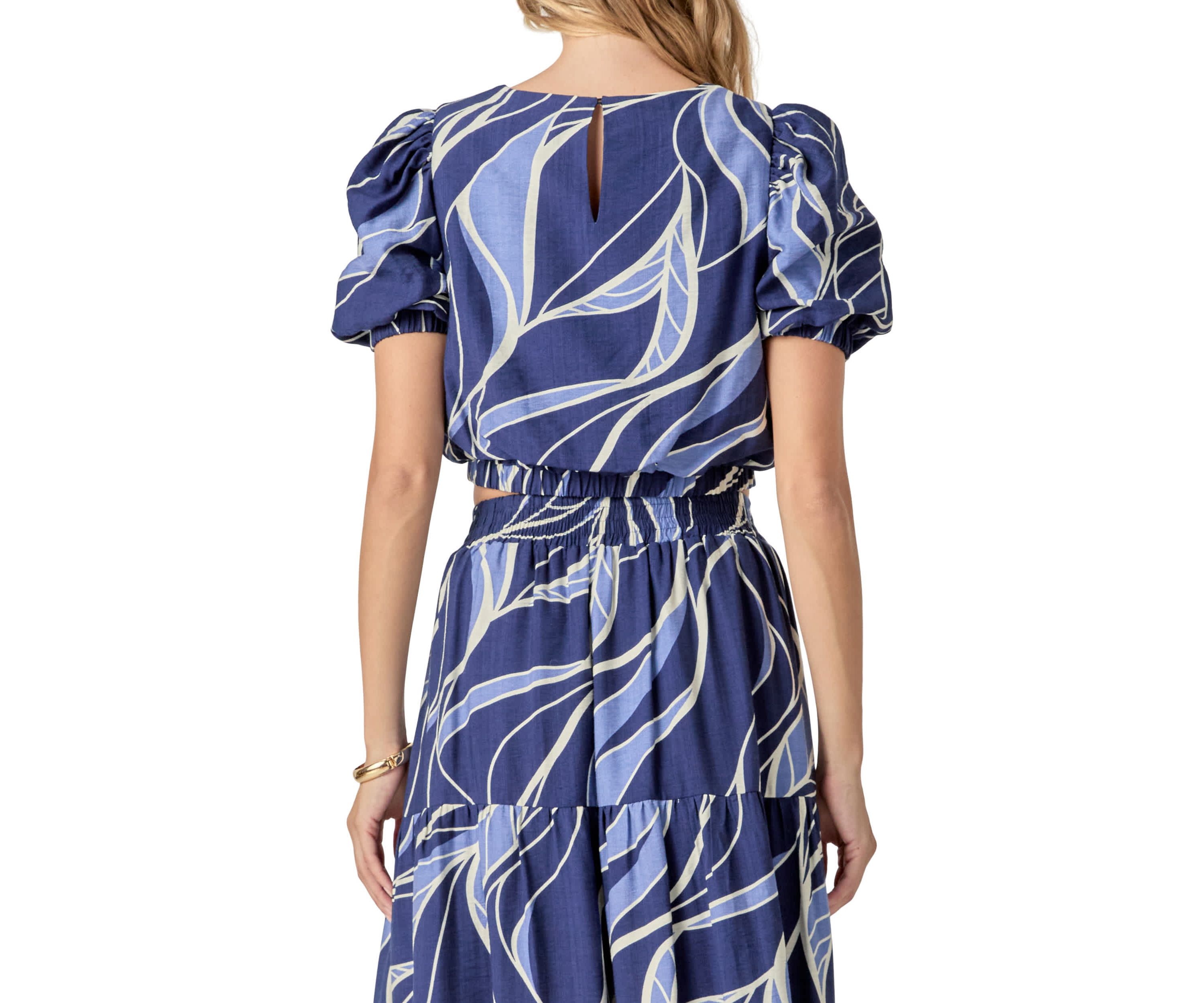 Printed elastic top