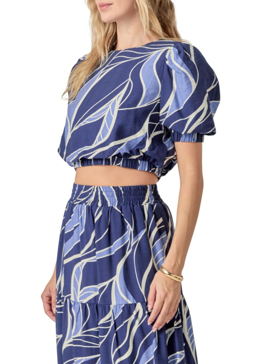 Printed elastic top