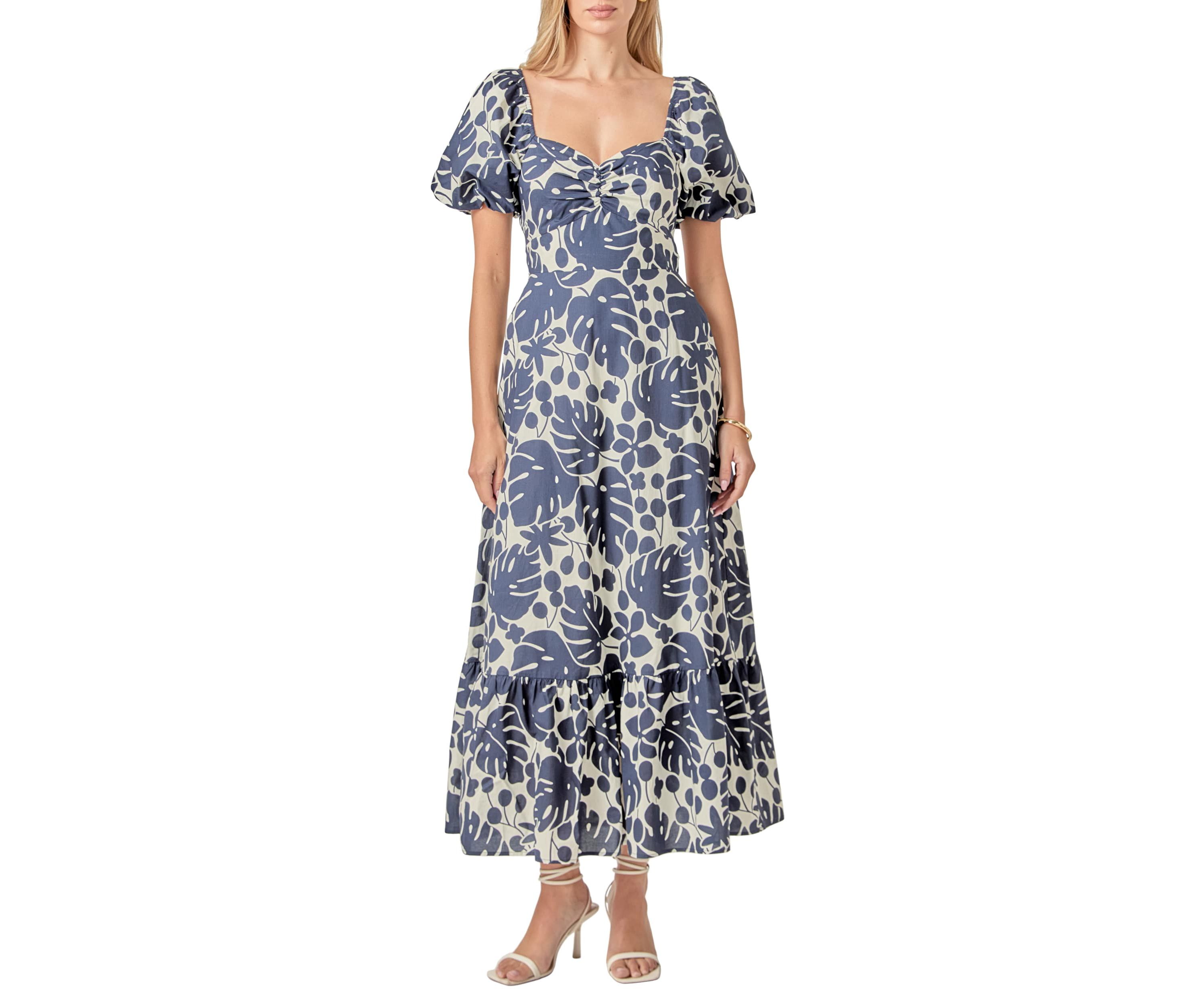 Floral Print Maxi Dress